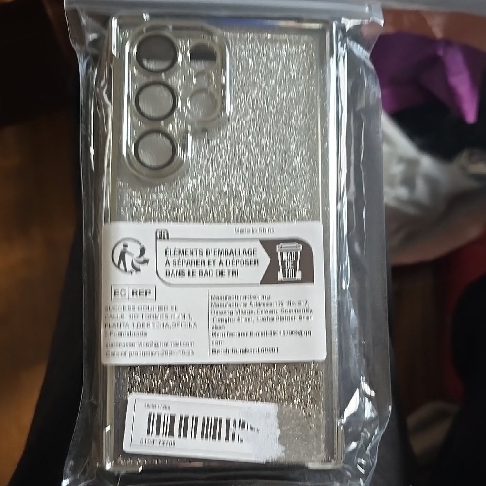 Samsung 24 ULTRA Silver Glitter Phone Case